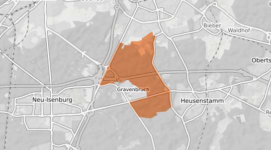 Mietspiegelkarte Offenbach am Main Rosenh&ouml;he